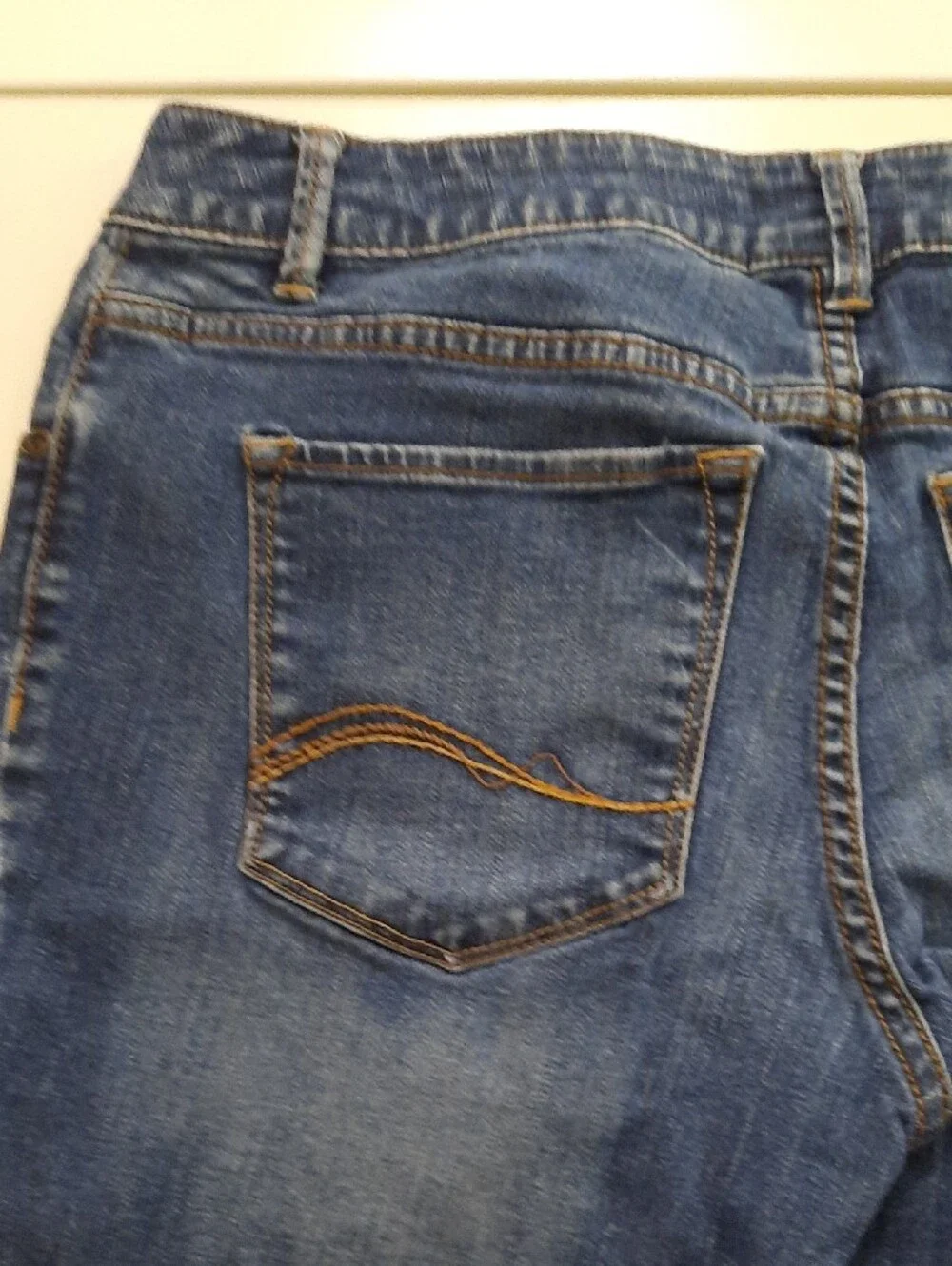 Sonoma Dark Wash Two-Tone Straight Leg Jeans - Size 8P